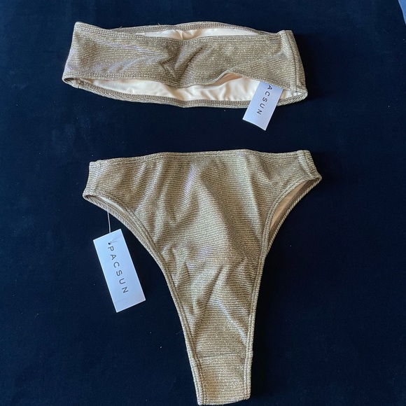 LA Hearts Betta Lurex Bikini Bottom - Picture 3 of 8